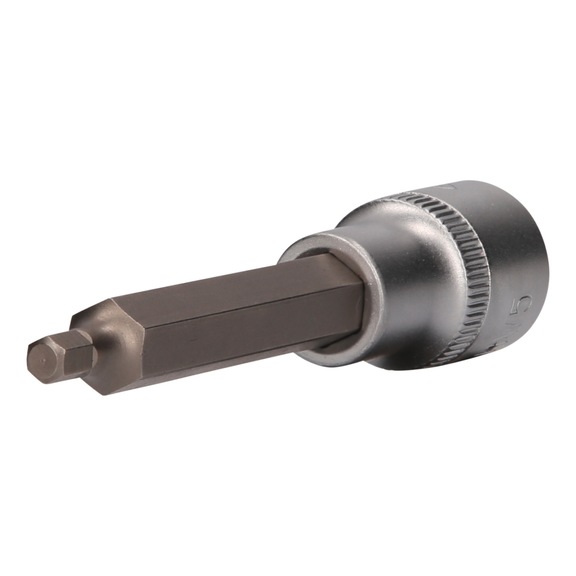 1/2 inch hexagon socket bit socket, 100 mm long, 5 mm - 1/2 inch hexagon socket bit socket