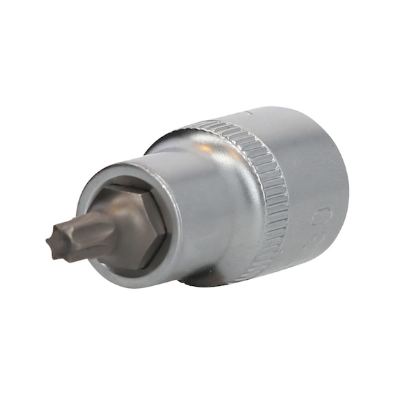 1/2 inch TX socket, 55 mm long, T30 - 1/2 inch TX bits