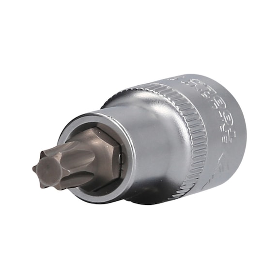 1/2 inch TX socket, 55 mm long, T45 - 1/2 inch TX bits