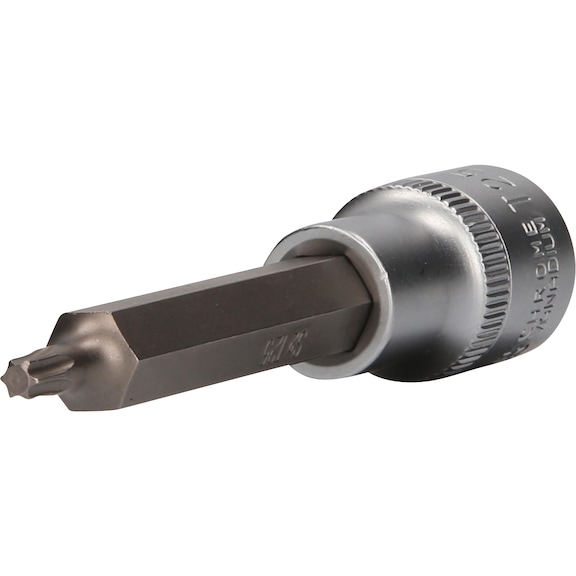 KS TOOLS 1/2 inch TX socket bit, 100 mm long, T25 - 1/2 inch TX bits