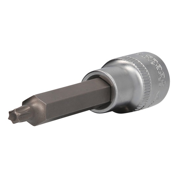 KS TOOLS 1/2 inch TX socket, 100 mm long, T30 - 1/2 inch TX bits