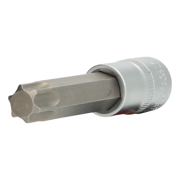 1/2 inch TX socket bit, 100 mm long, T70 - 1/2 inch TX bits