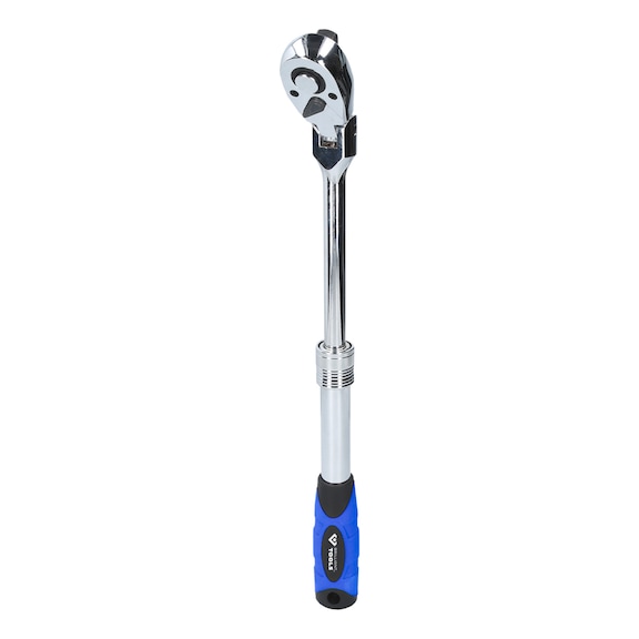 1/2 inch telescopic reversible ratchet with flexible head - Changeover switch