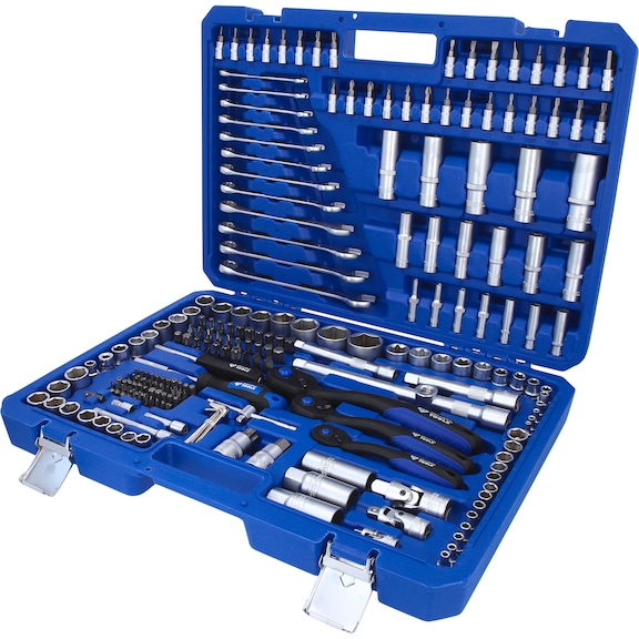 Socket wrench set, 216 pieces, 1/4 inch, 3/8 inch, 1/2 inch - Other socket wrenches