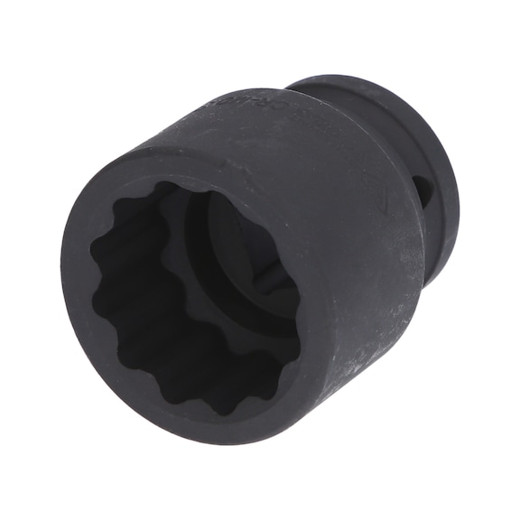 3/4 inch power socket, twelve-point, 36 mm, short - 3/4 inch heavy-duty socket, twelve-point