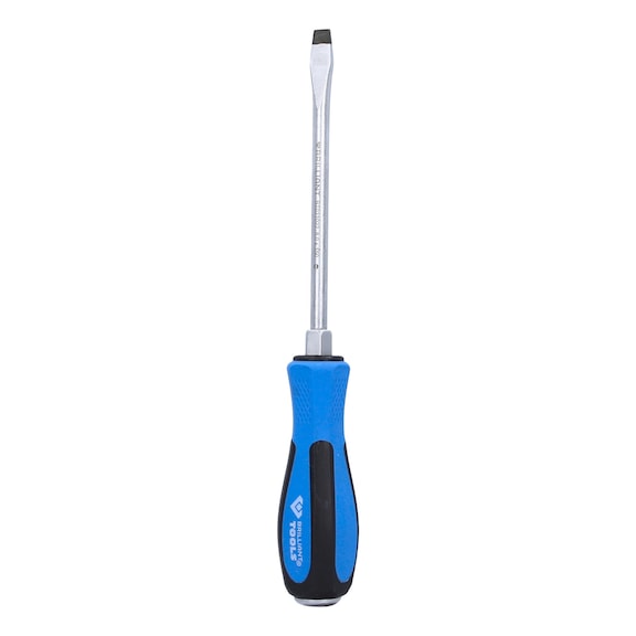 Slotted screwdriver with impact cap, 8.0 x 150 mm - Slotted screwdriver with impact cap