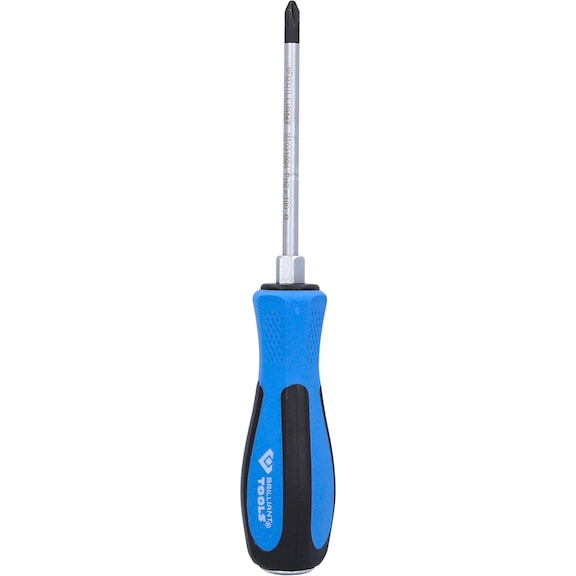 Phillips screwdriver with impact cap, PH2 x 100 mm - Phillips screwdriver with impact cap