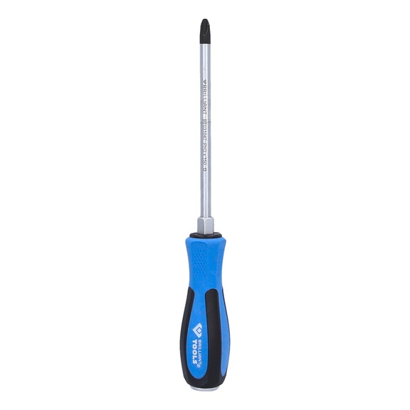 Phillips screwdriver with impact cap, PH3 x 150 mm - Phillips screwdriver with impact cap