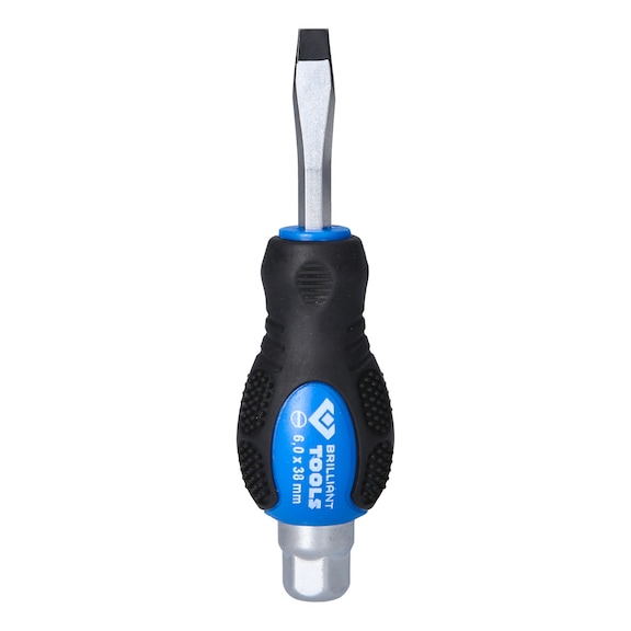 Slotted screwdriver with impact cap, 6.0 mm BT034803 - Slotted screwdriver with impact cap