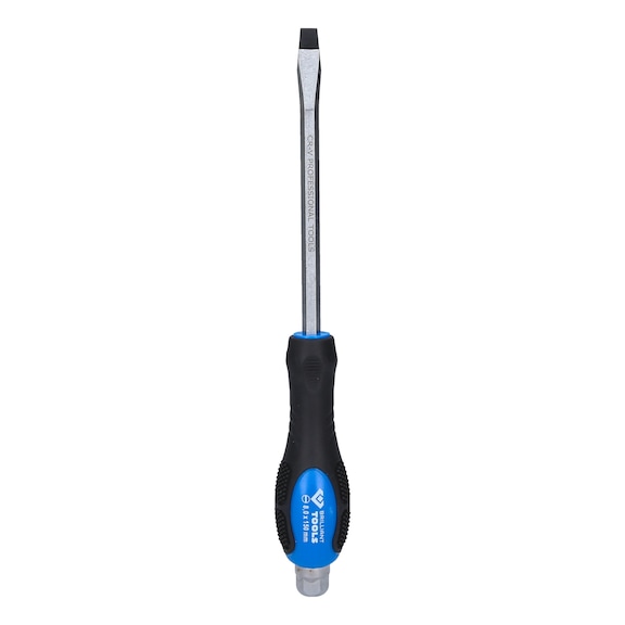 Slotted screwdriver with impact cap, 8.0 mm - Slotted screwdriver with impact cap