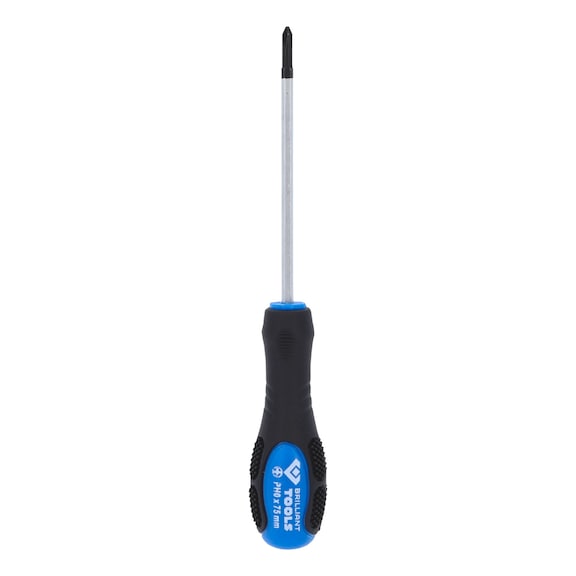 Phillips screwdriver with impact cap, PH0 - Phillips screwdriver with impact cap