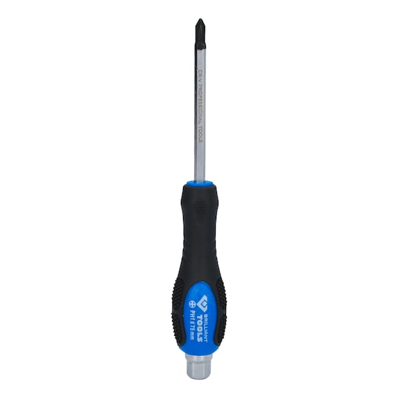 Phillips screwdriver with impact cap, PH1 - Phillips screwdriver with impact cap