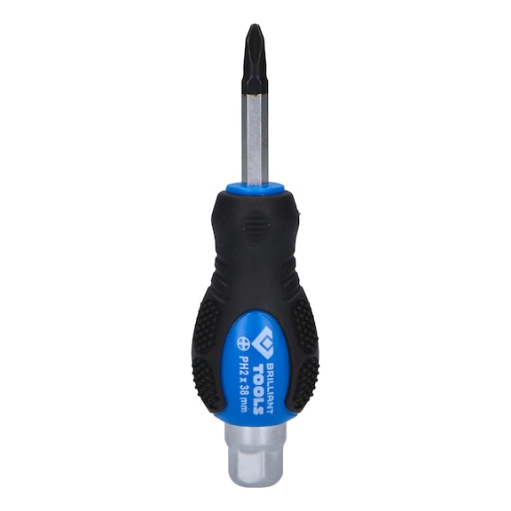 Phillips screwdriver with impact cap, PH2 BT034809 - Phillips screwdriver with impact cap