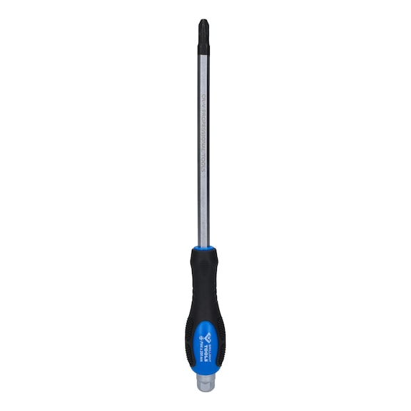 Phillips screwdriver with impact cap, PH4 - Phillips screwdriver with impact cap