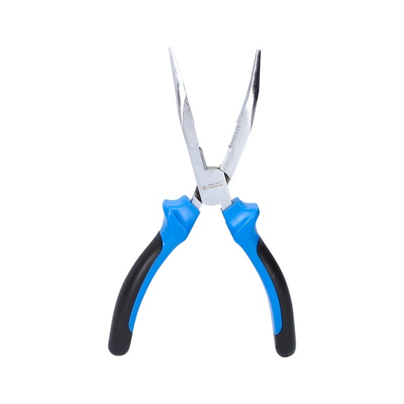 KS TOOLS Flat round nose pliers, bent, 150 mm - Flat round pliers