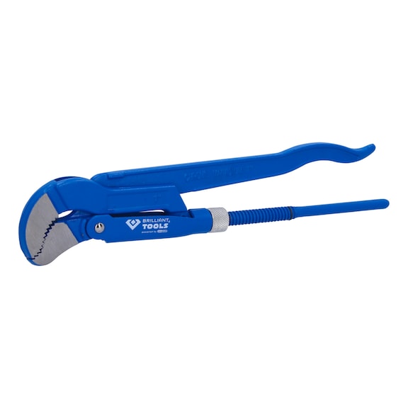 KS TOOLS Angle pipe wrench 1 inch, 45 degree angle - Angle pipe wrench