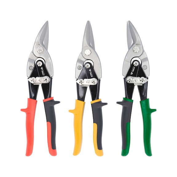 Lever sheet metal shears set, 3-piece BT067200 - Scissors (hand tools, miscellaneous)