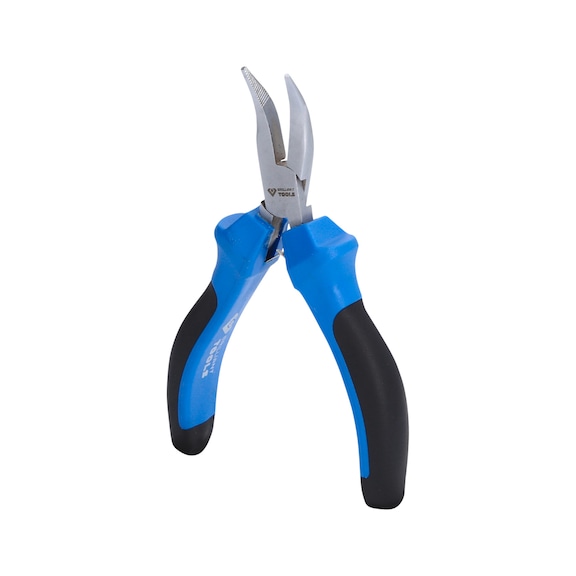 Precision flat-nose pliers, curved - Flat round pliers