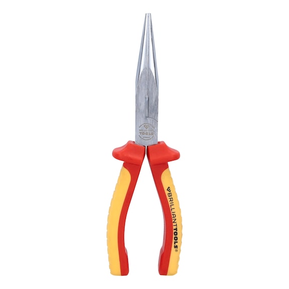 VDE flat round nose pliers, 208 mm - Flat round pliers