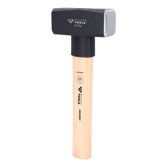 Mallet with hickory handle, 2000 g - Mallet with hickory handle