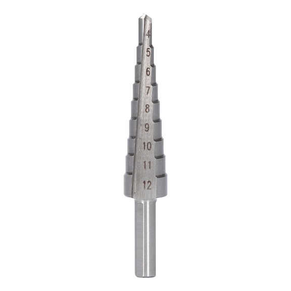 Step drill, D: 4 - 12 mm - Step drill