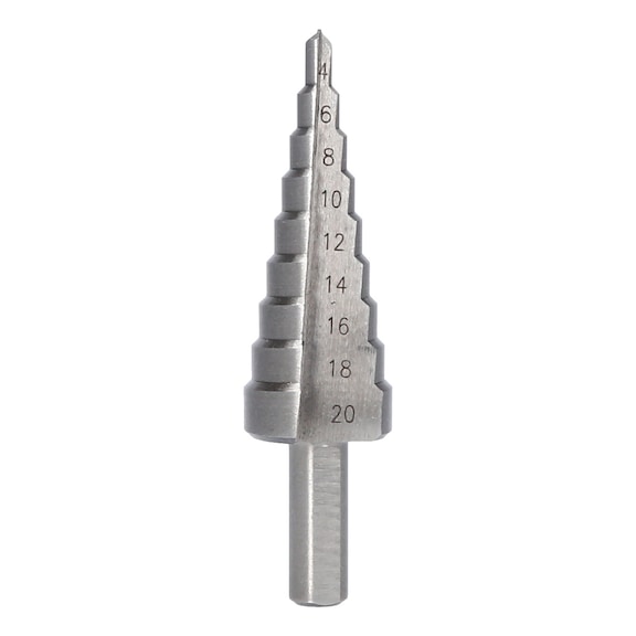Step drill, D: 4 - 20 mm - Step drill