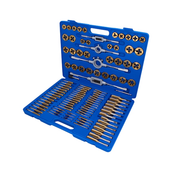 TiN thread cutting tool set, 110-piece - Thread tool