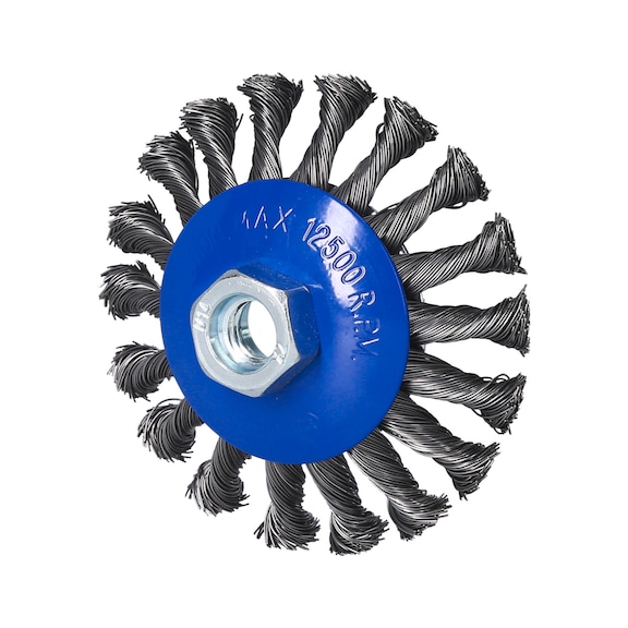 Cone brush, D: 100 mm with M14 x 2.0 mm mount - Brushes