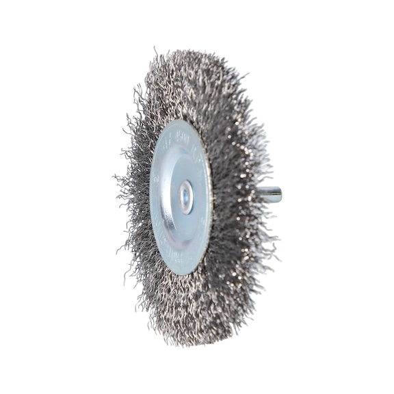 Disc brush, D: 100 mm with 6 mm mounting - Brushes