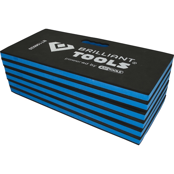 Foldable mechanic's protective mat, 1200 x 400 x 23 mm - Knee and lying protection mats