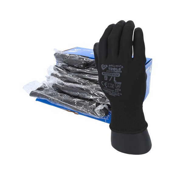 Micro-fine knit gloves, size 9 / L - Micro-fine knit gloves