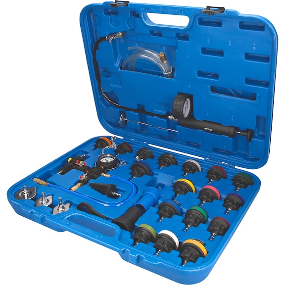 Master cooling system diagnostic kit, 28 pieces - Coolant circuit (automotive, assembly, other)