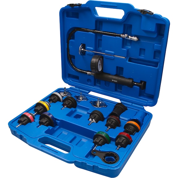 Cooling system diagnostic kit, 18 pieces - Coolant circuit (automotive, assembly, other)