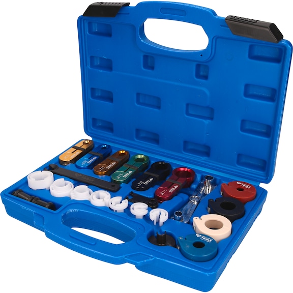 Line release tool set, 22 pieces - Engine – fuel system and engine adjustment tools