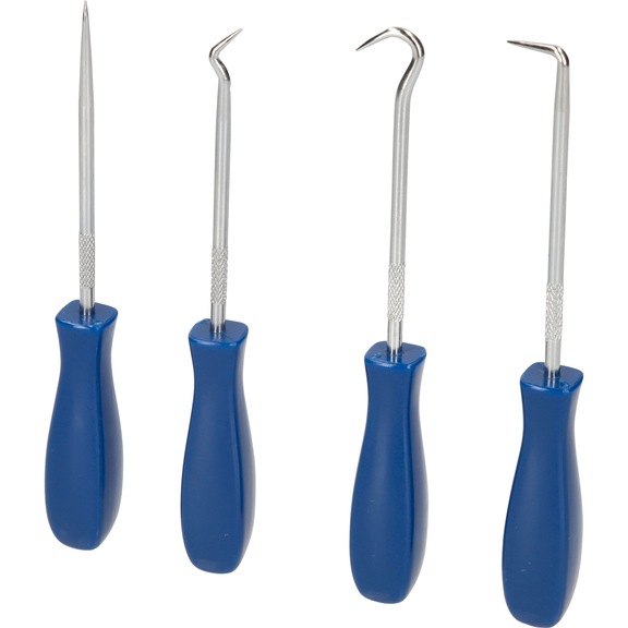 KS TOOLS Needle hook set, 4-piece - Cylinder head (automotive, assembly, other)