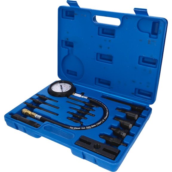 Compression tester set for diesel engines, 18 pieces - Cylinder head (automotive, assembly, other)