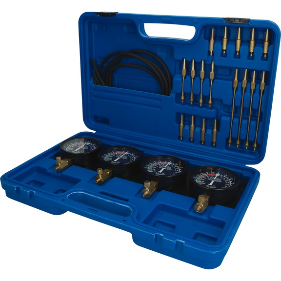 Synchronous carburettor tester, with 4 synchronous clocks, 26-piece - Cylinder head (automotive, assembly, other)