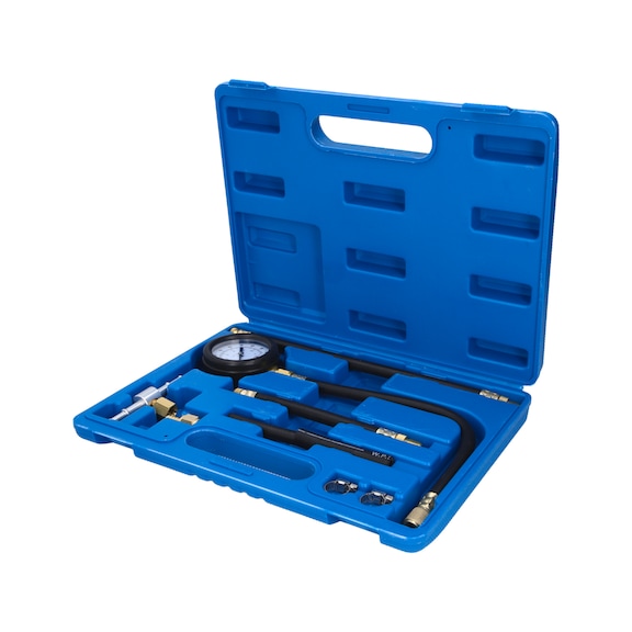 Fuel injection pump pressure tester set, 9 pieces - Cylinder head (automotive, assembly, other)