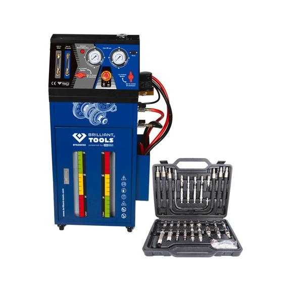 Transmission flushing device for automatic transmissions, including 35-piece adapter set - Socket tool (other)