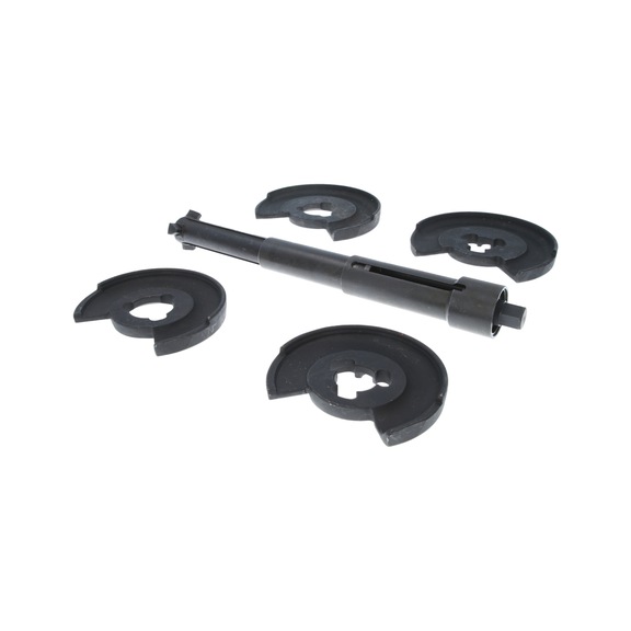 Telescopic internal spring compressor set, 5-piece - Power tensioner (miscellaneous)