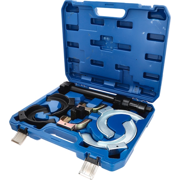 KS TOOLS Spring compressor set, 15 pieces - Shock absorbers (motor vehicles, chassis damping)