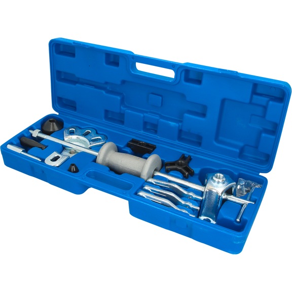 KS TOOLS Wheel hub puller with slide hammer, forged, 16-piece - Extraction tool, extractor (other)