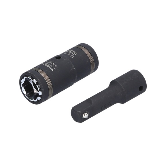 1/2 inch 4-in-1 heavy-duty socket set, 2-piece - 1/2 inch 12-point power socket set