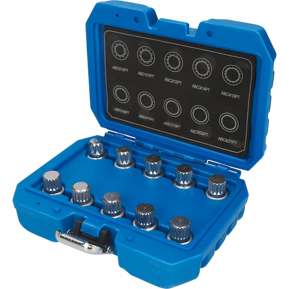 KS TOOLS Wheel lock assortment for VW, 10 pieces - Steering wheel (automotive, other)