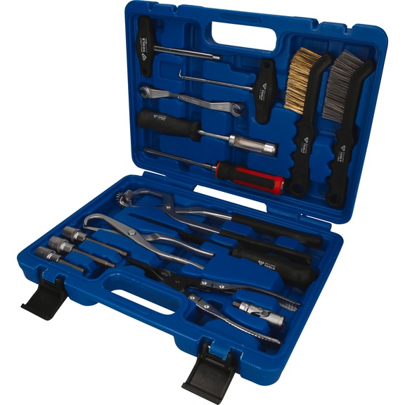 KS TOOLS Universal brake drum and brake disc tool set, 15-piece - Brake system (automotive, other)
