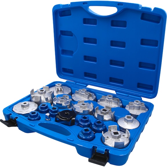 KS TOOLS Oil filter wrench set, 19 pieces - Oil filter wrench