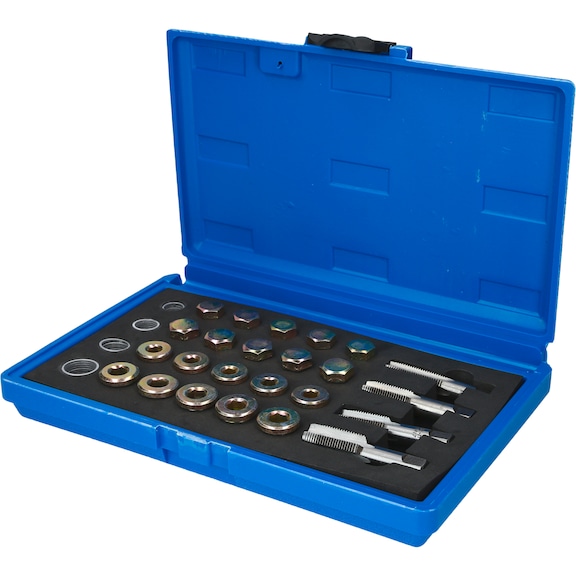 KS TOOLS Repair kit for oil drain plug threads, 64 pieces - Lubrication device (oil, parts)