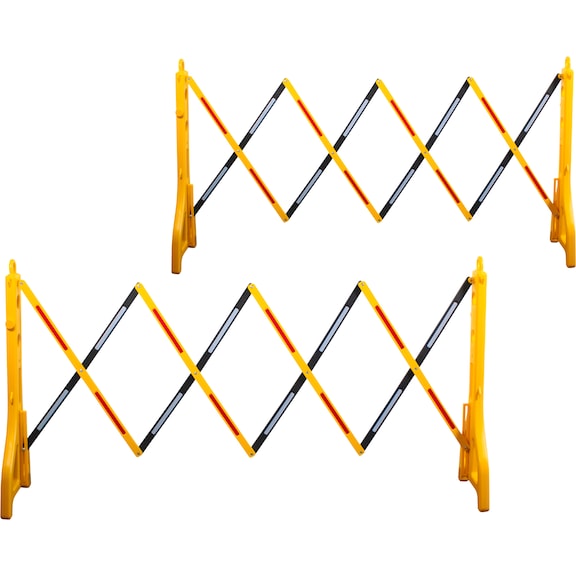 Plastic scissor barrier, 240 - 2500 mm, 2-piece - Plastic scissor barrier