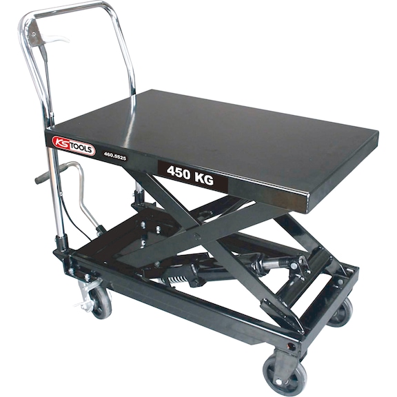 KS TOOLS Hydraulic mobile storage table, 450 kg - Storage tables