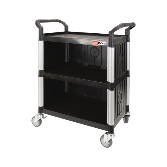 KS TOOLS Workshop service trolley with cladding - Workshop service trolley